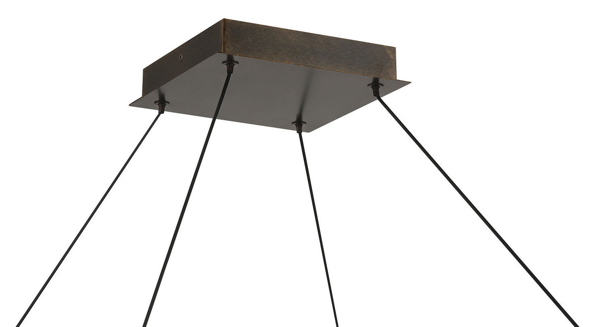 Lustre Neoness Laiton vieilli, Verre fumé, nombre ampoules 4 – vue 4