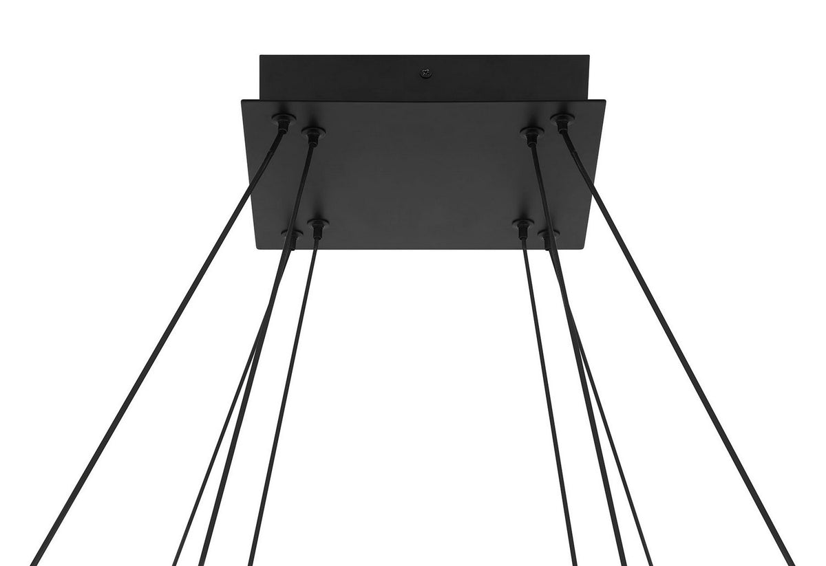 Lustre Neoness Noir mat, Verre fumé, nombre ampoules 8 – vue 5