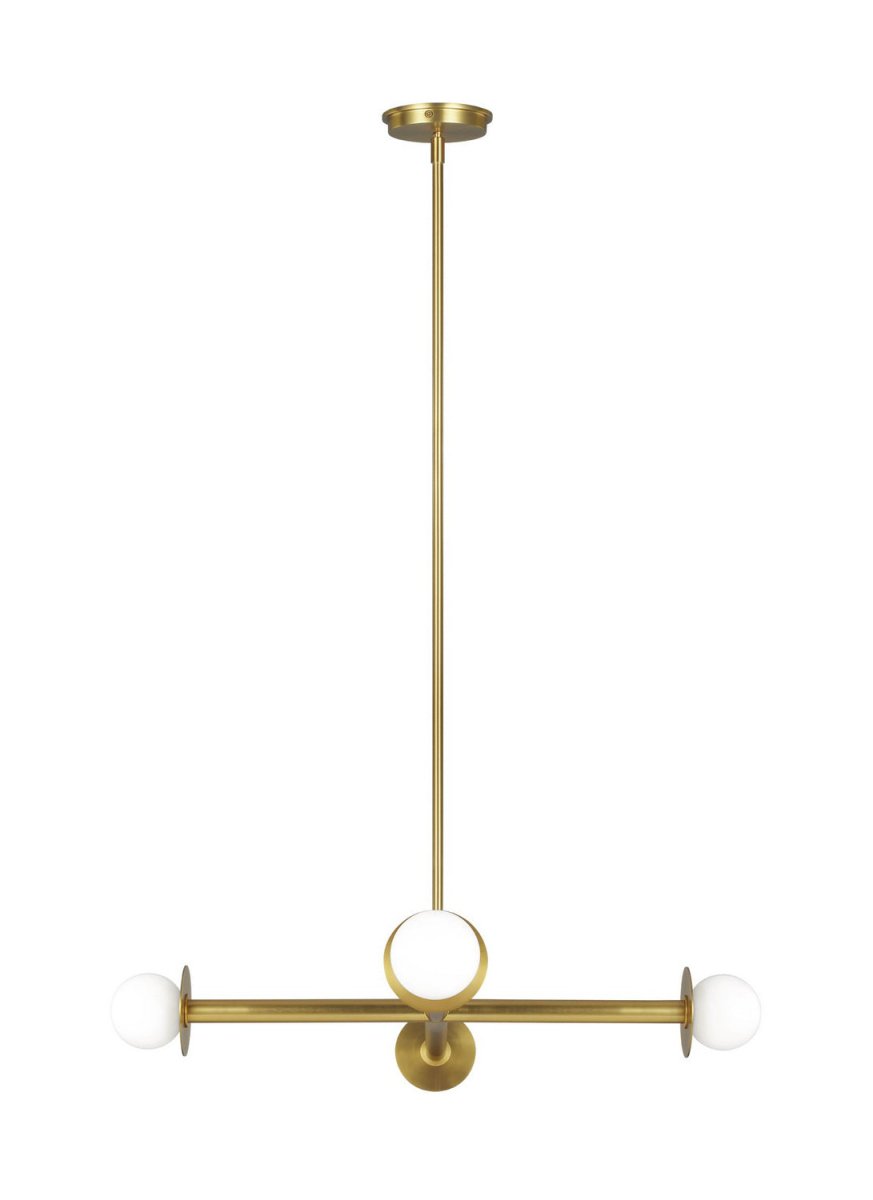 Lustre Nodes - Burnished Brass 30 by Visual Comfort Studio | Luminaires & cie