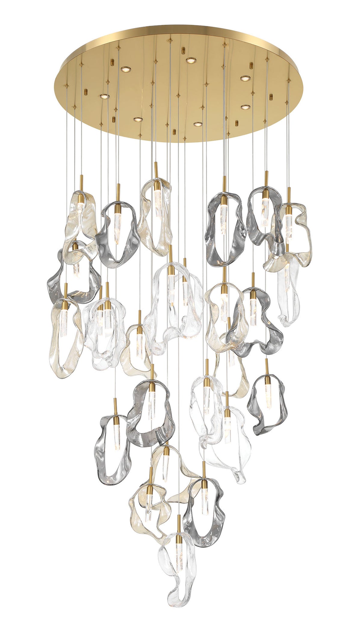Lustre Norah Or, 39" – vue 3