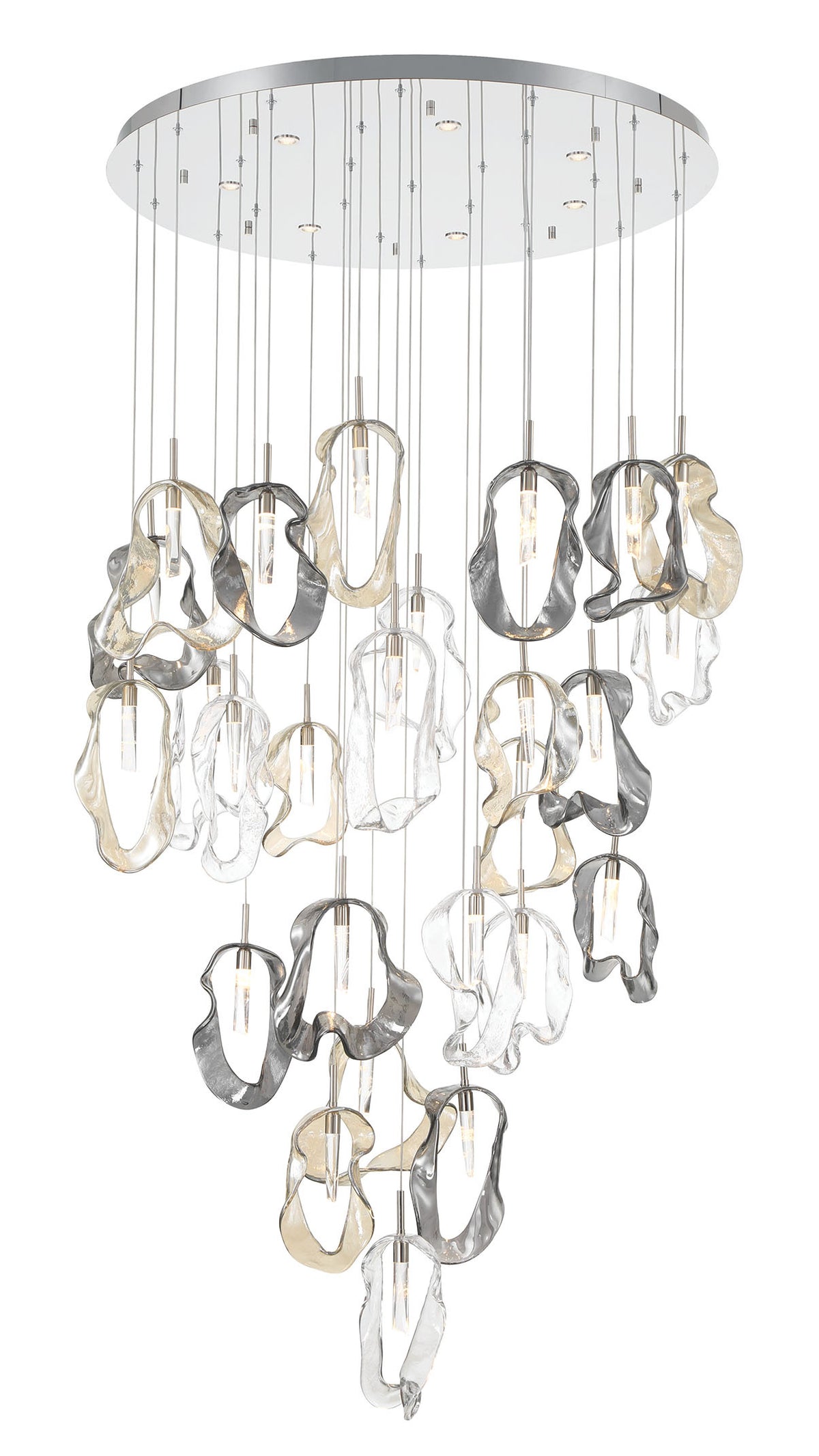 Lustre Norah Nickel poli, 39" – vue 2