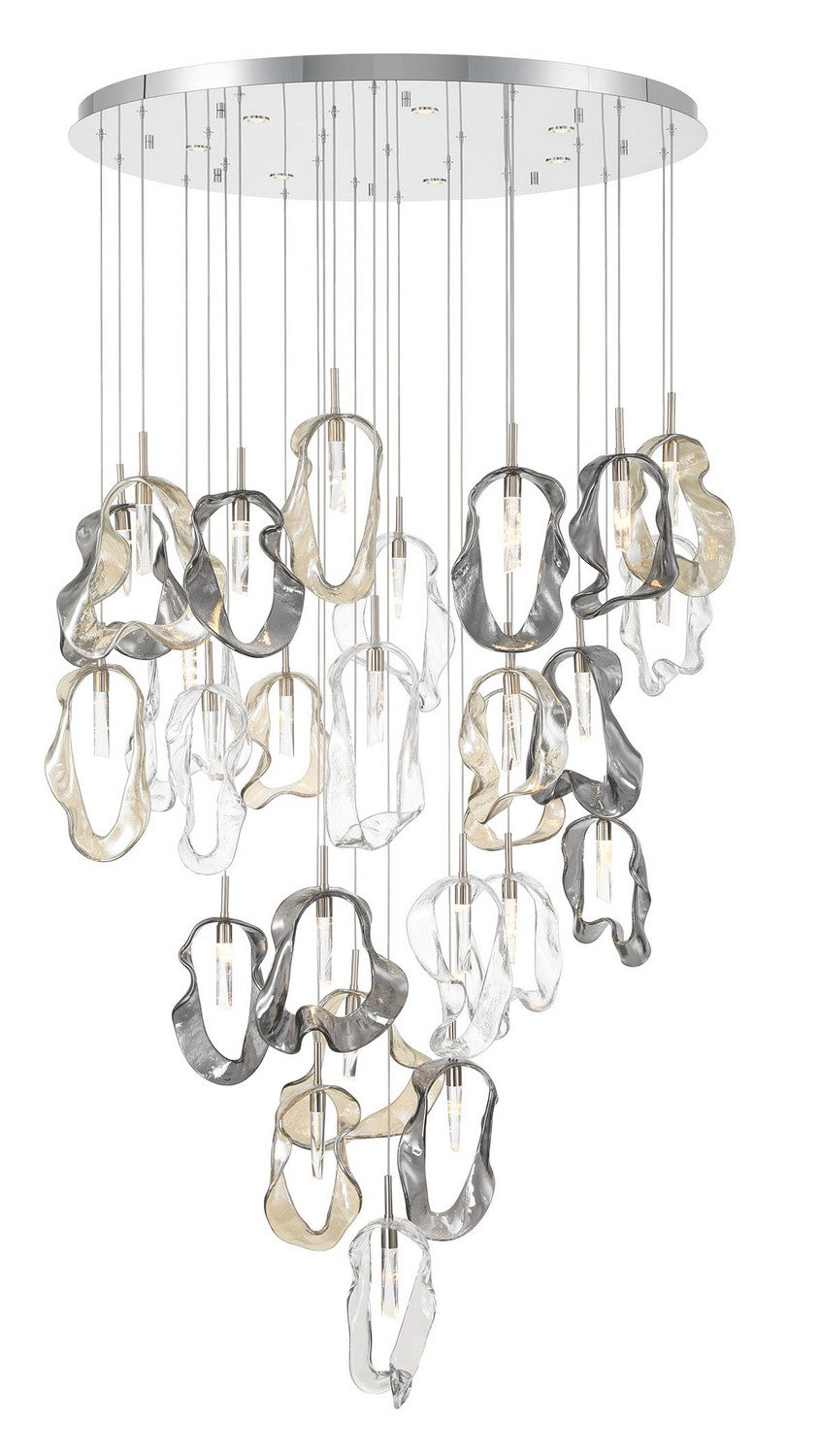 Lustre Norah Nickel poli, 39" – Eurofase