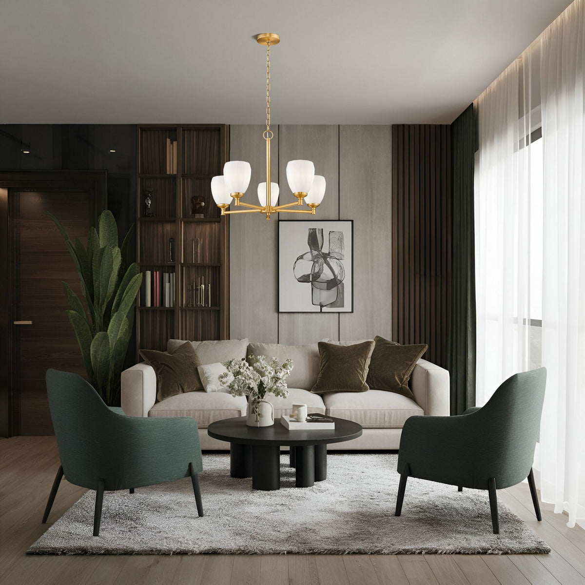 Lustre Oren Or moderne, 25" – vue 7