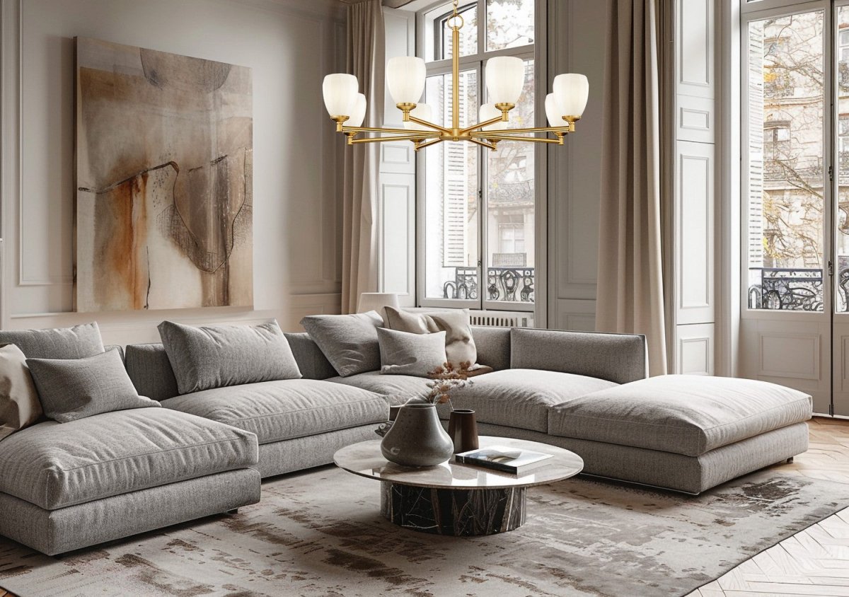 Lustre Oren - Or moderne 42" by Z-Lite | Luminaires & cie