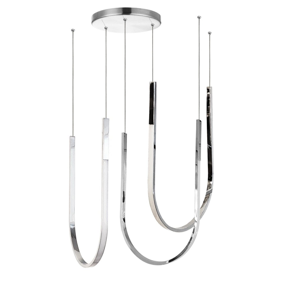 Lustre Pacari - Chrome poli by Dainolite | Luminaires & cie