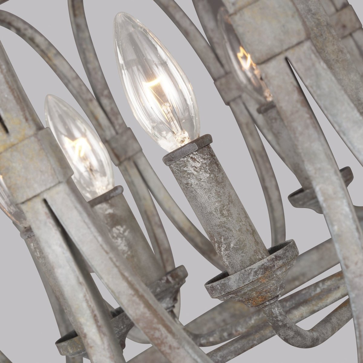 Lustre Patrice - Dark Weathered Zinc 21 by Visual Comfort Studio | Luminaires & cie