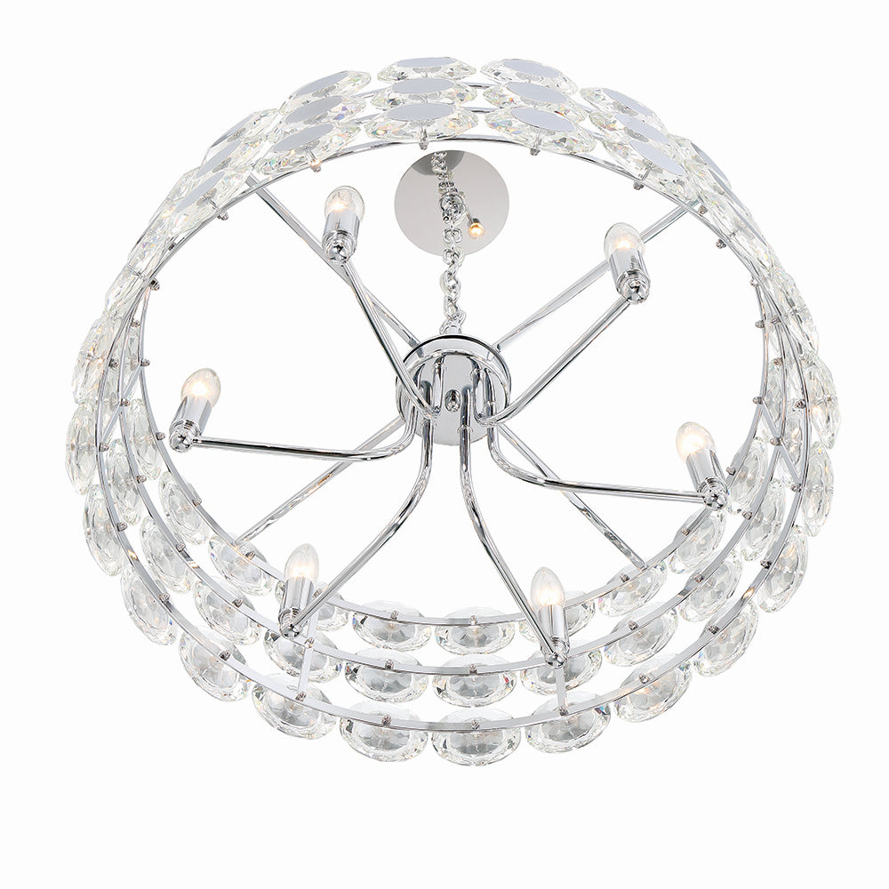 Lustre Perrene Chrome, 23 1/4" – vue 2