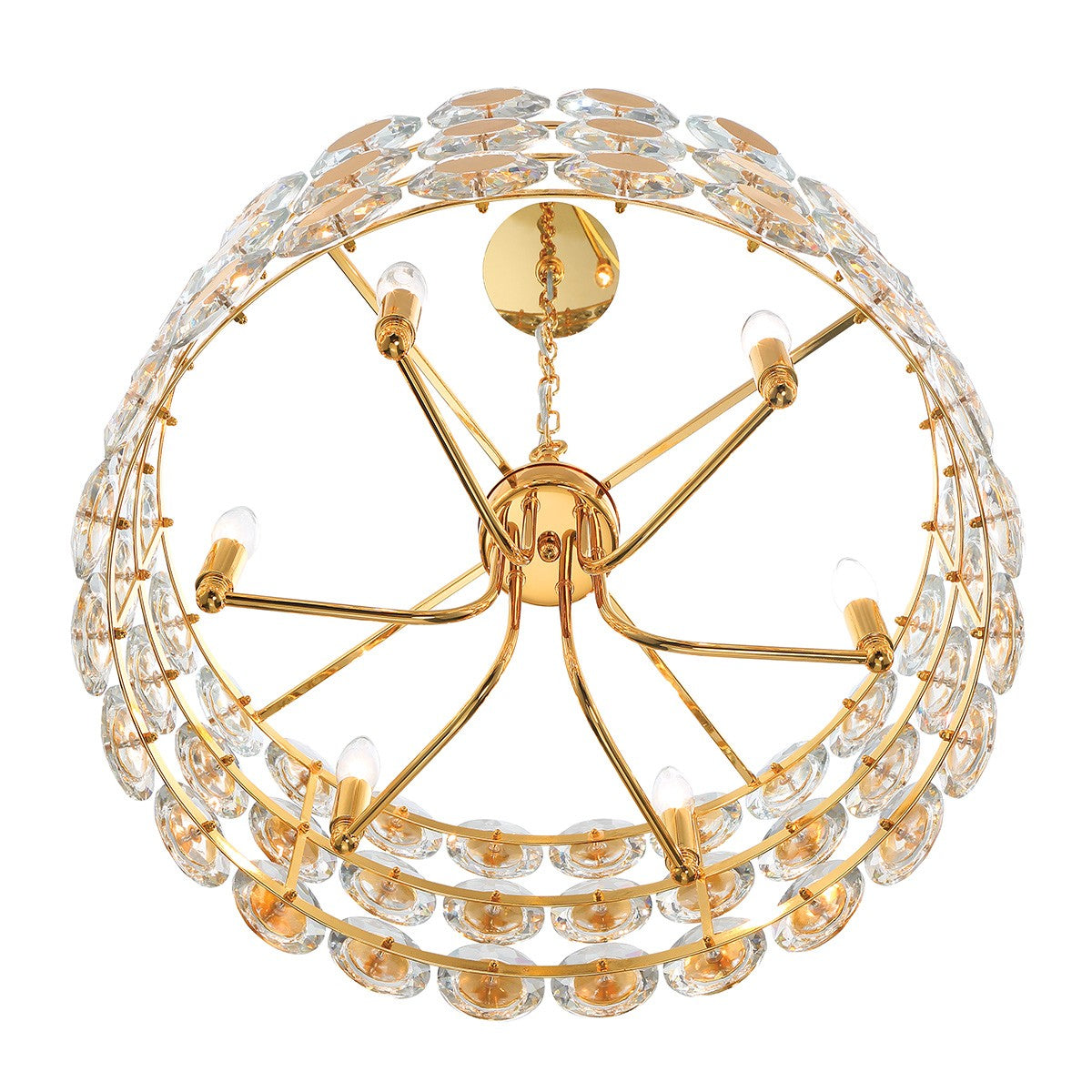 Lustre Perrene Or, 23 1/4" – vue 2