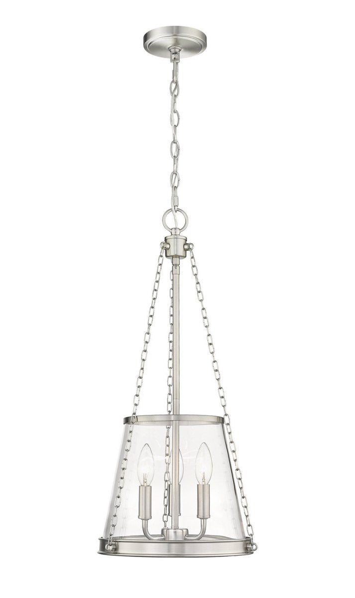 Lustre Prescott - Nickel brossé 12" by Z-Lite | Luminaires & cie