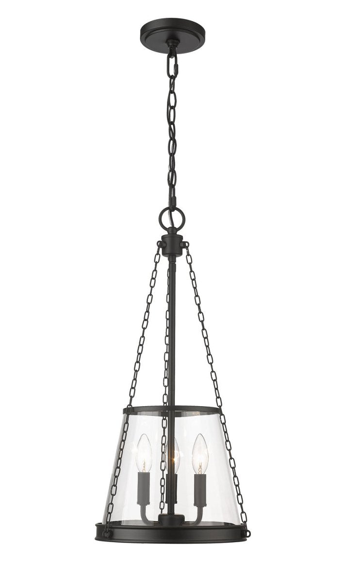 Lustre Prescott - Noir mat 12" by Z-Lite | Luminaires & cie
