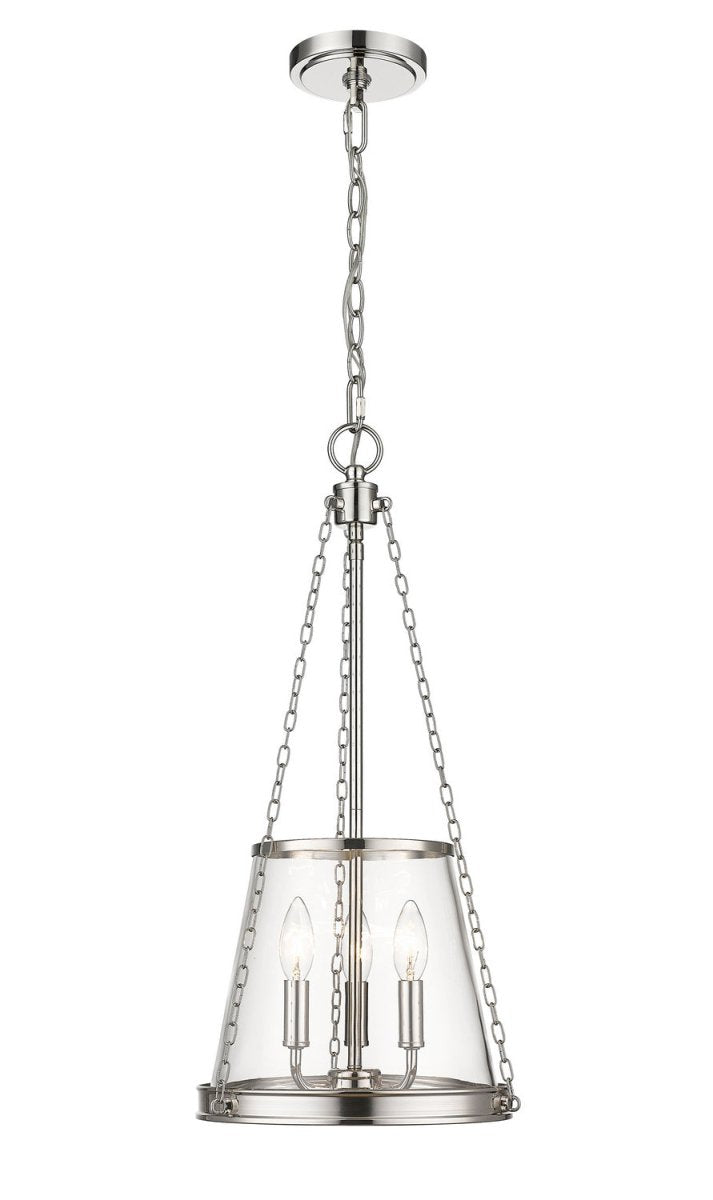 Lustre Prescott - Nickel poli 12" by Z-Lite | Luminaires & cie