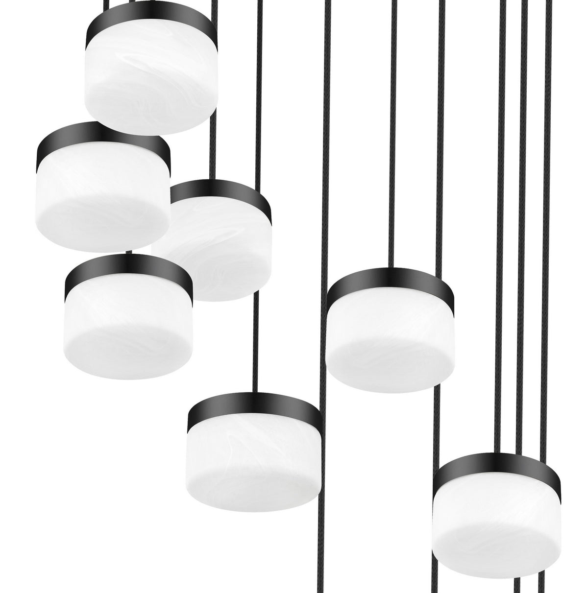 Lustre Renaud Noir mat, 28" – vue 4