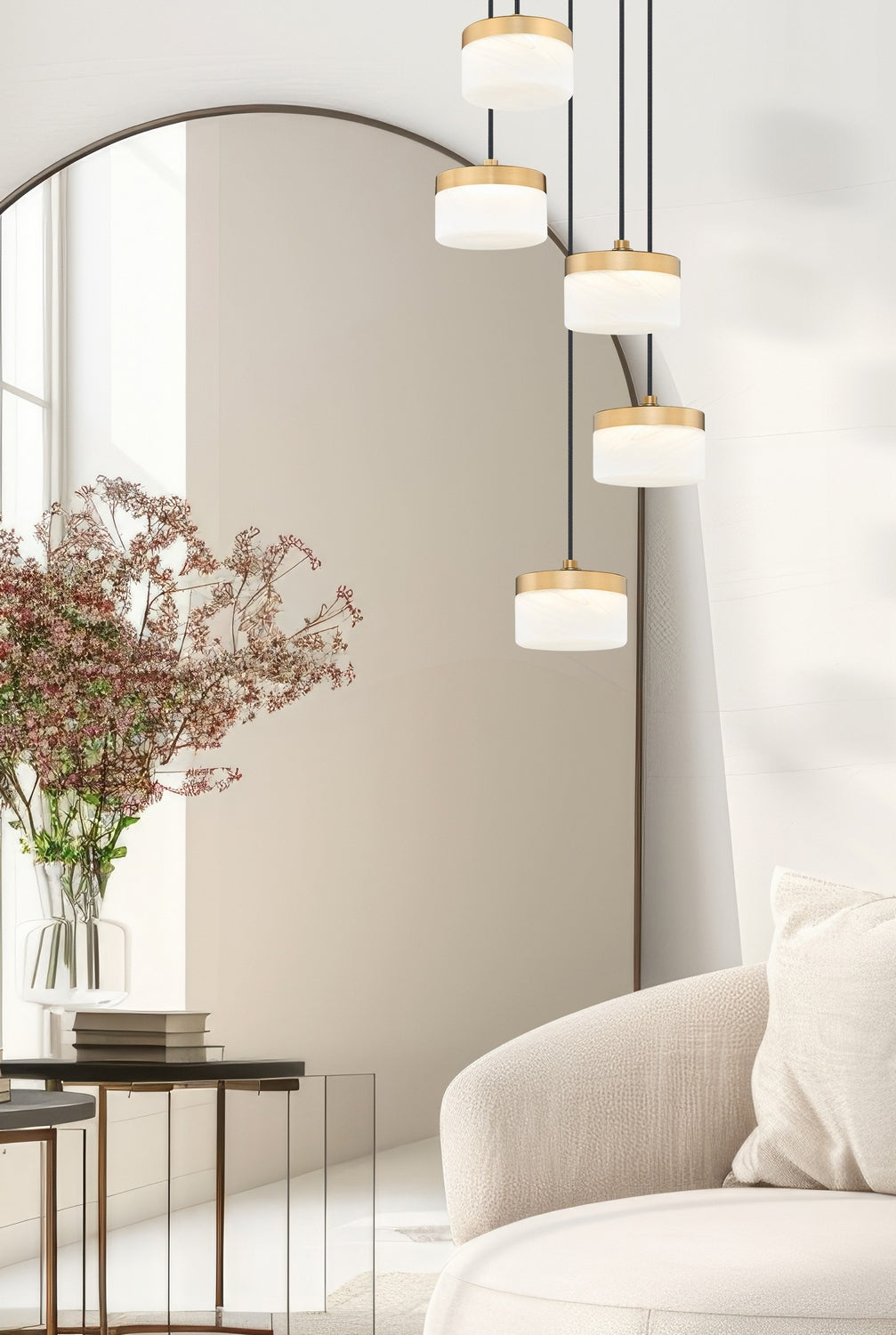 Lustre Renaud Or moderne, 15 3/4" – vue 6