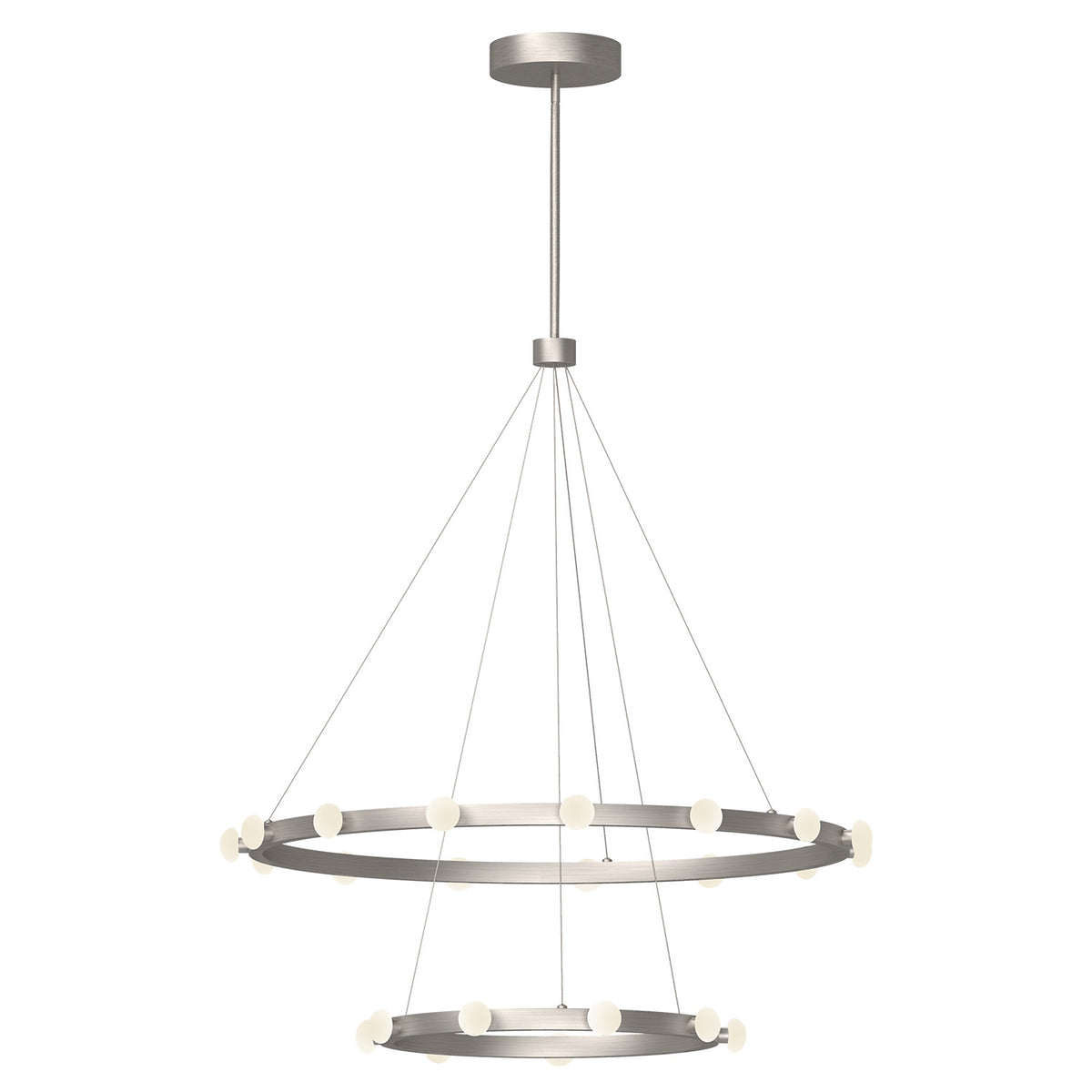 Lustre Rezz Nickel brossé, 35 1/2" – Kuzco Lighting