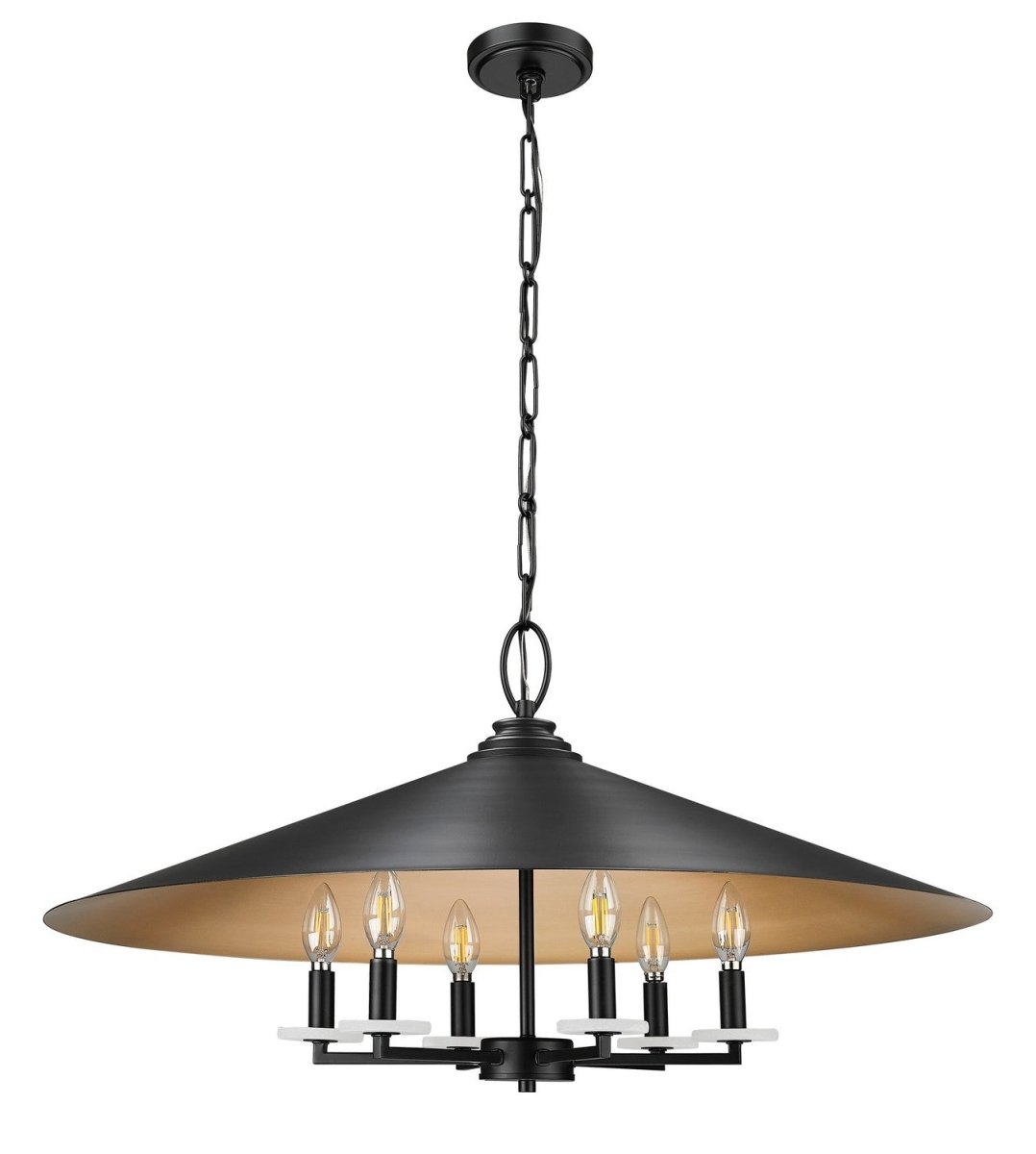 Lustre Rialto - Noir mat 32" by Z-Lite | Luminaires & cie