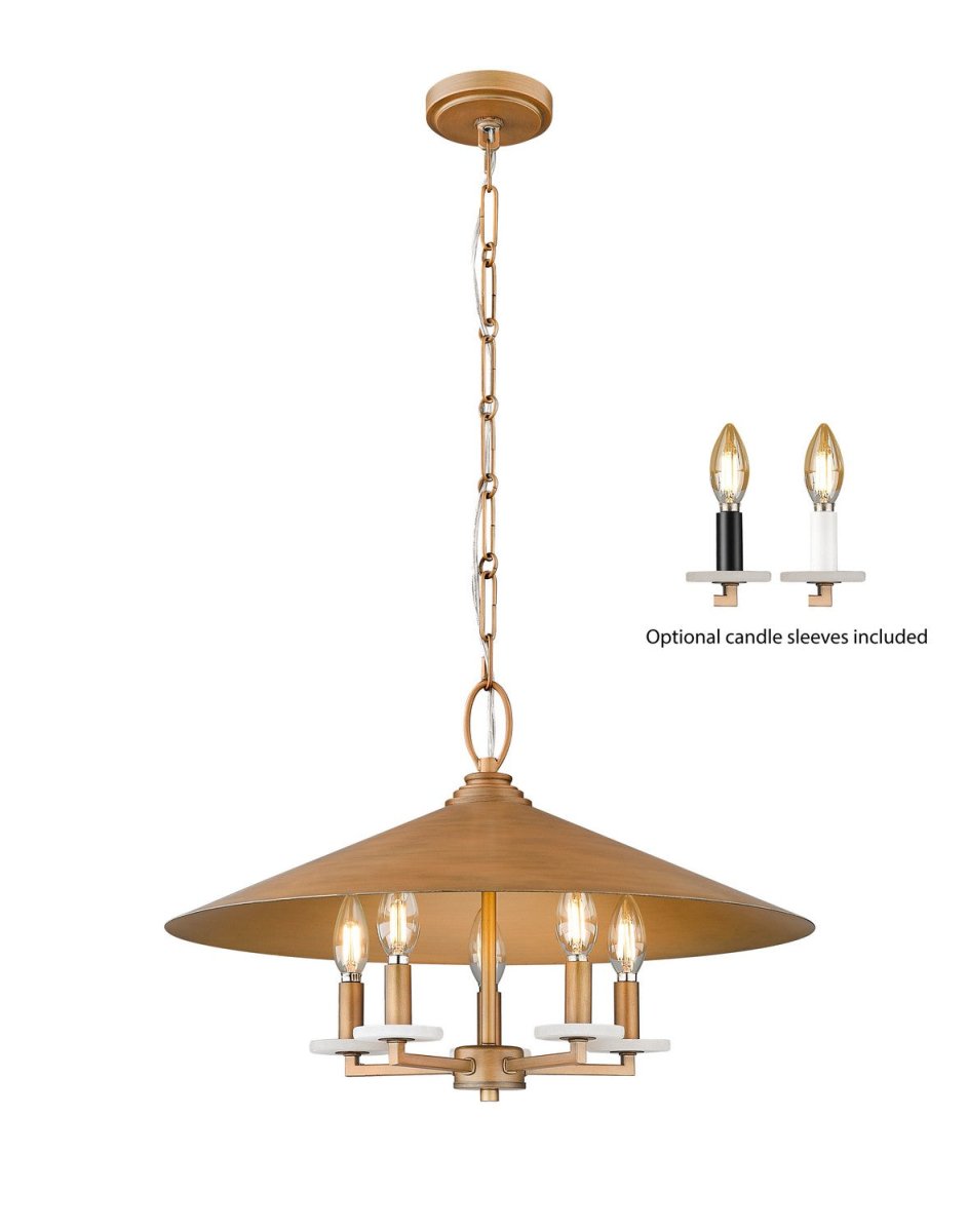 Lustre Rialto - Étain signature 32" by Z-Lite | Luminaires & cie