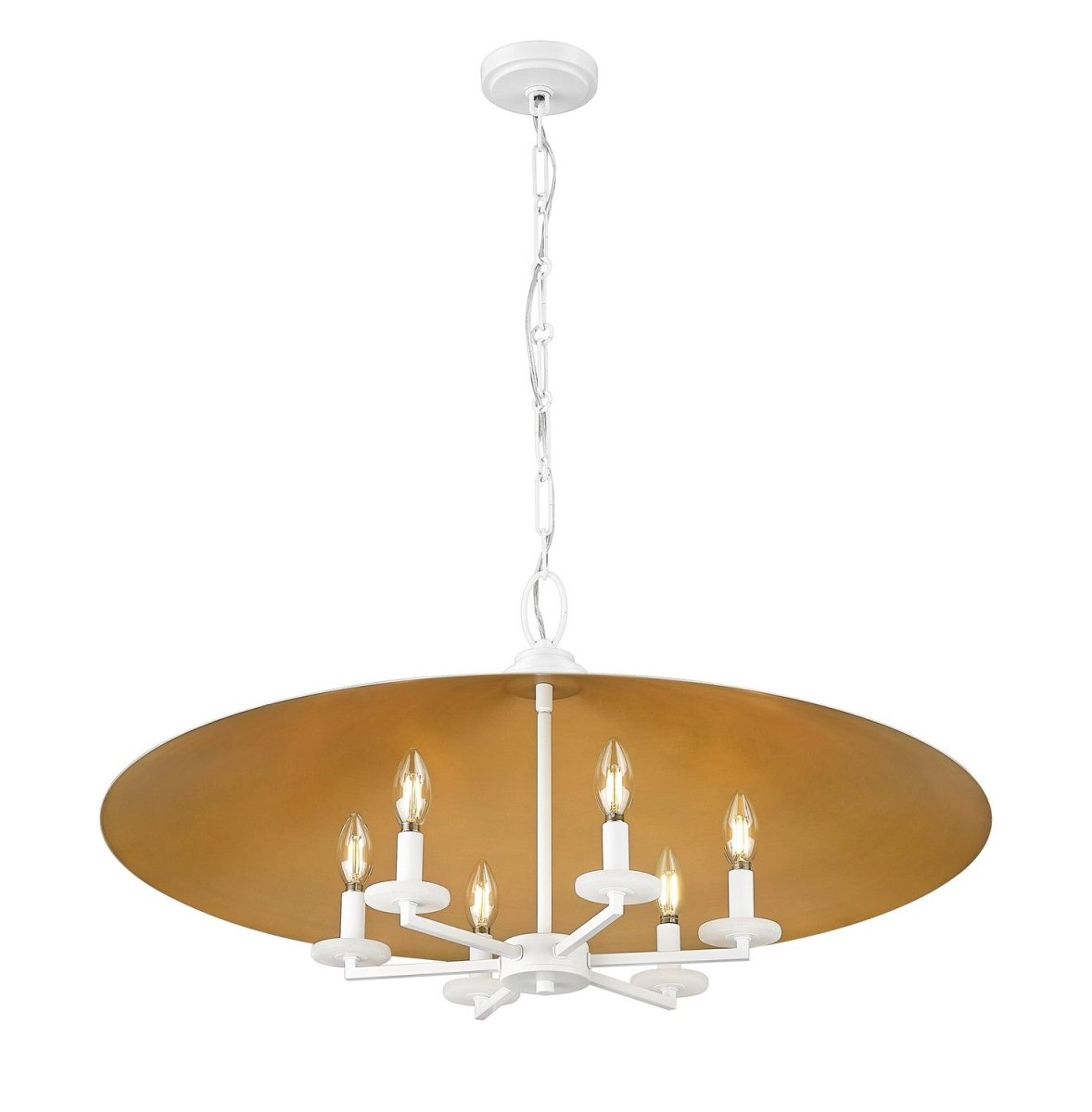 Lustre Rialto - Étain signature 32" by Z-Lite | Luminaires & cie