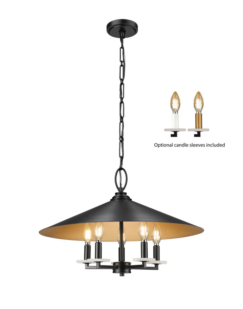 Lustre Rialto - Étain signature 32" by Z-Lite | Luminaires & cie