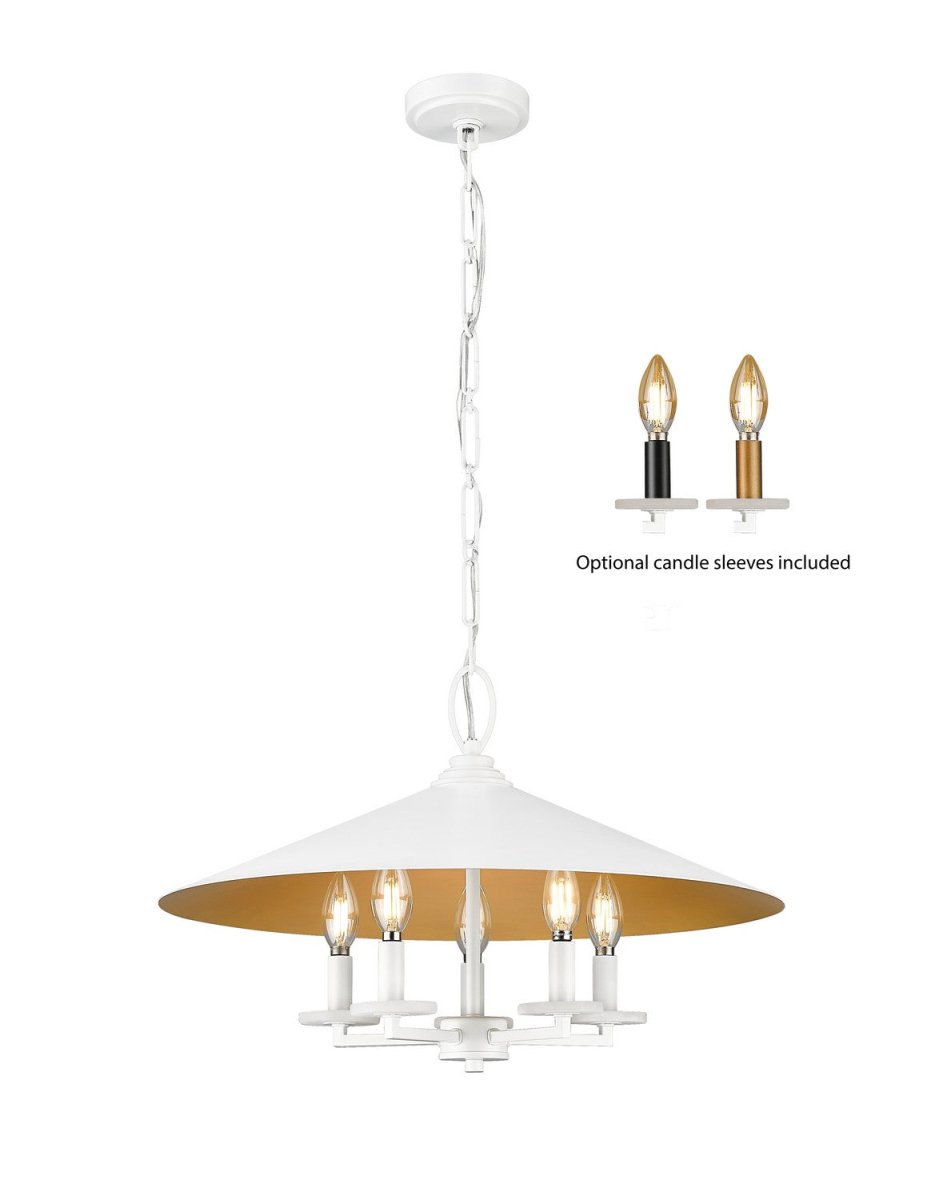 Lustre Rialto - Étain signature 32" by Z-Lite | Luminaires & cie