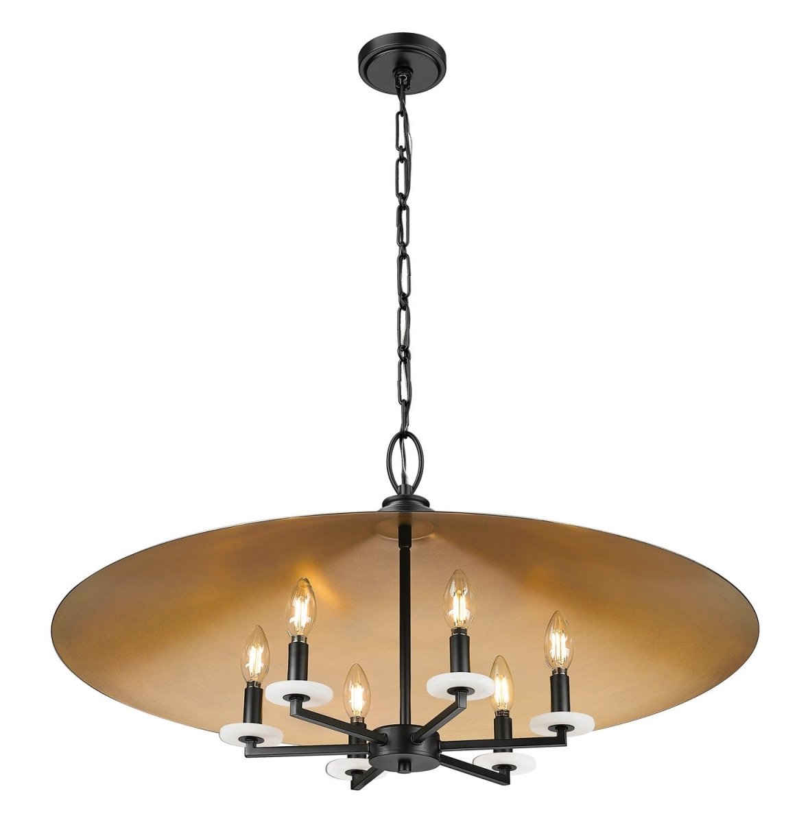 Lustre Rialto - Étain signature 32" by Z-Lite | Luminaires & cie