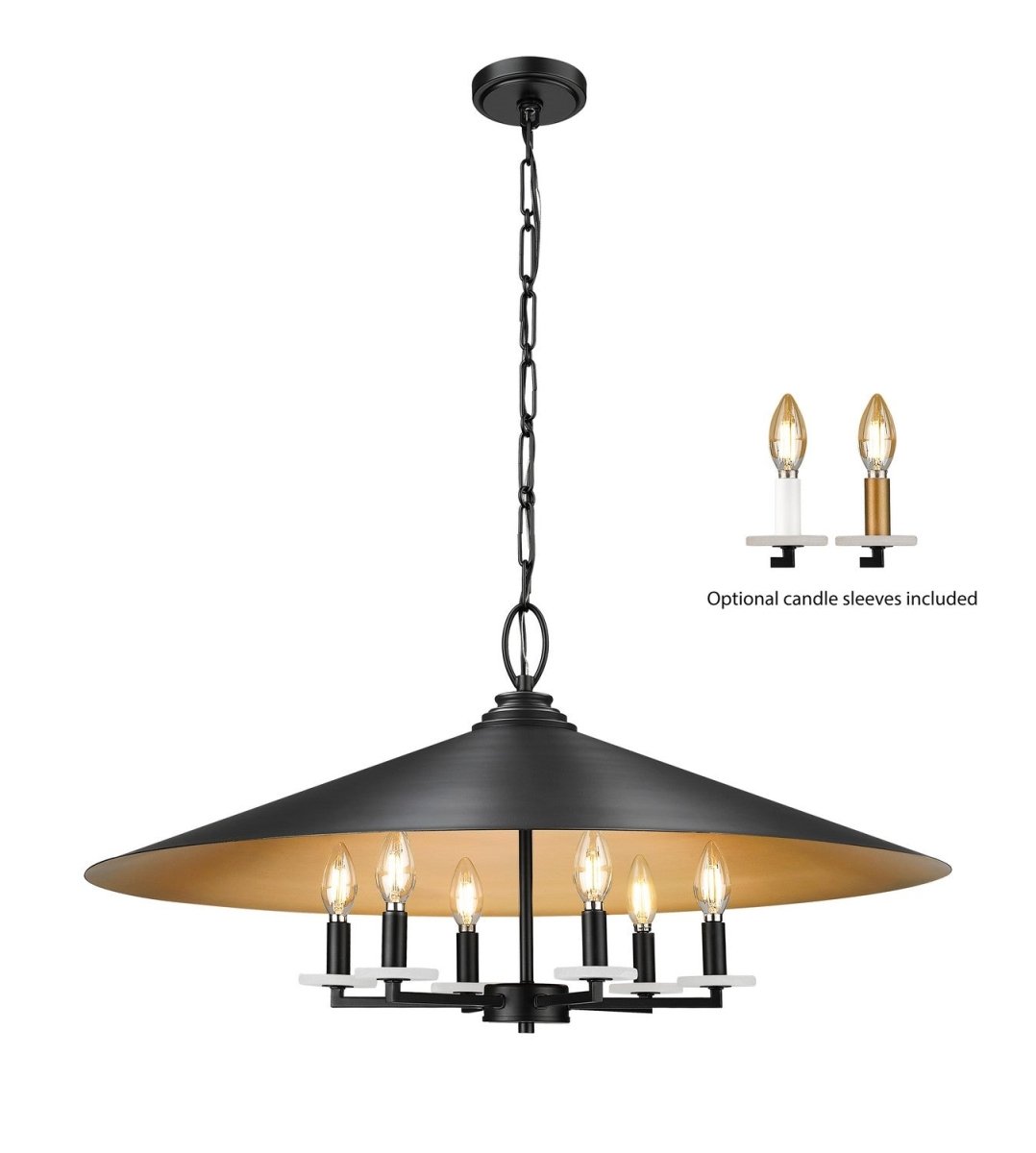 Lustre Rialto - Étain signature 32" by Z-Lite | Luminaires & cie