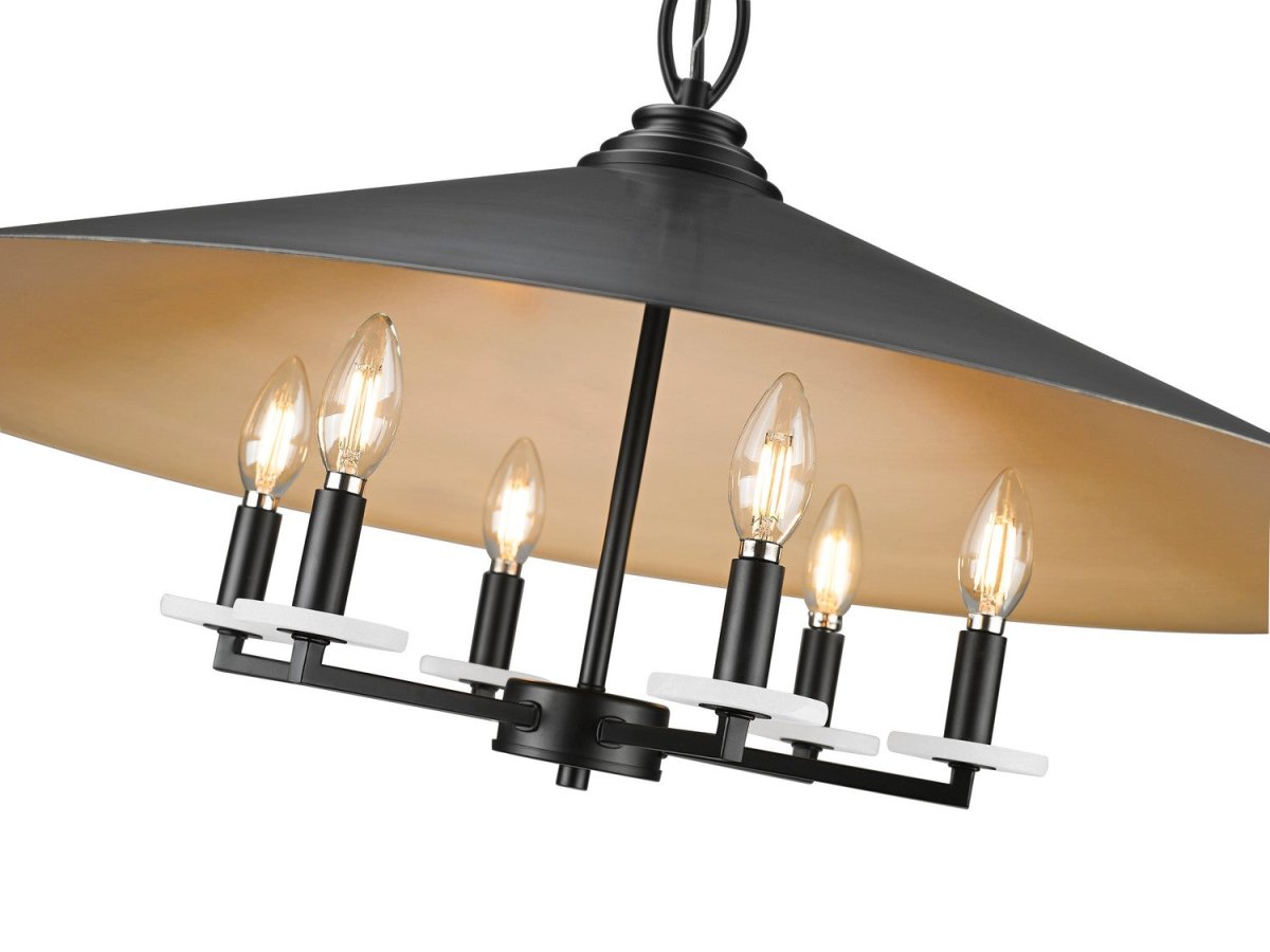 Lustre Rialto - Étain signature 32" by Z-Lite | Luminaires & cie