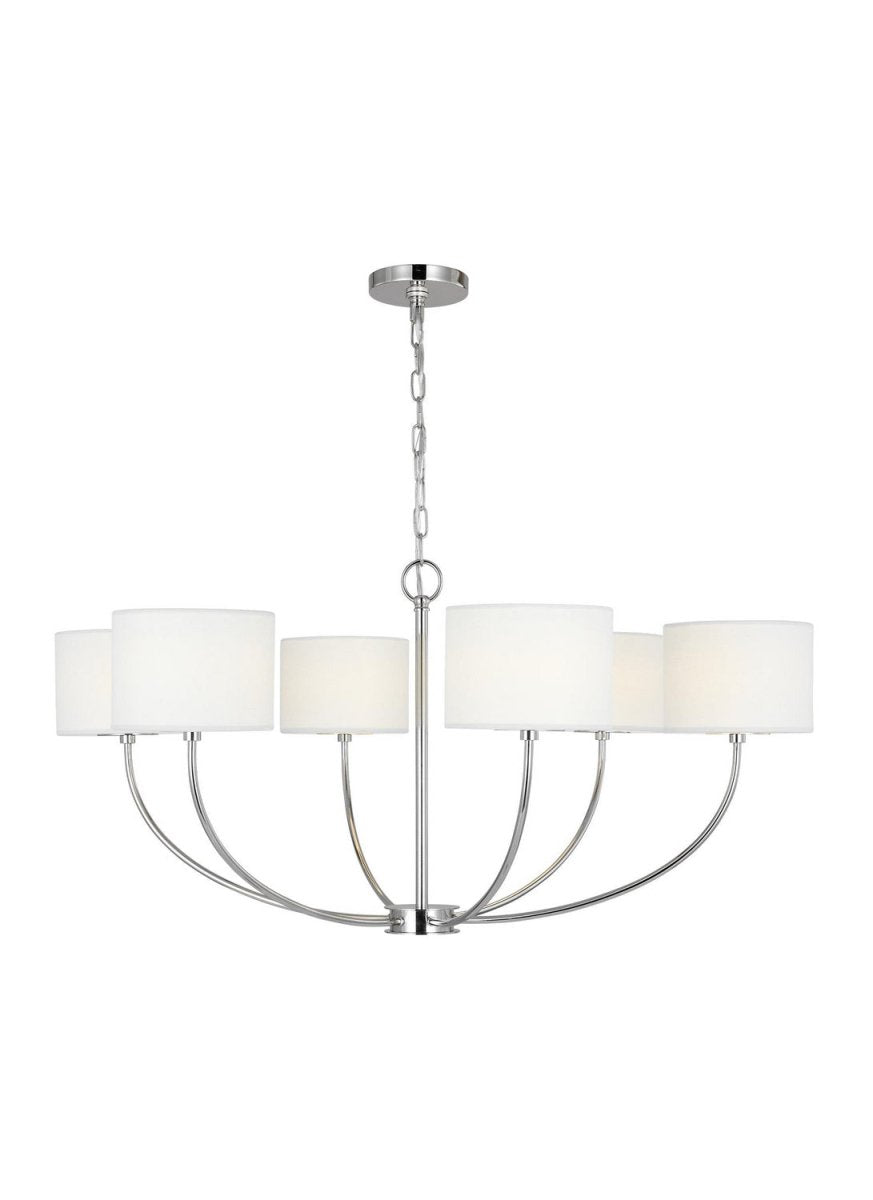 Lustre Sawyer - Nickel poli 36" by Visual Comfort Studio | Luminaires & cie