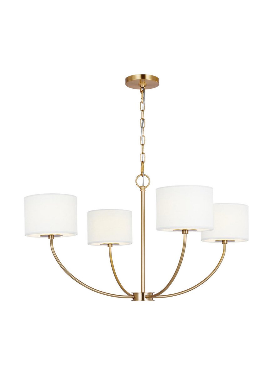 Lustre Sawyer - Rotin blond 32" by Visual Comfort Studio | Luminaires & cie