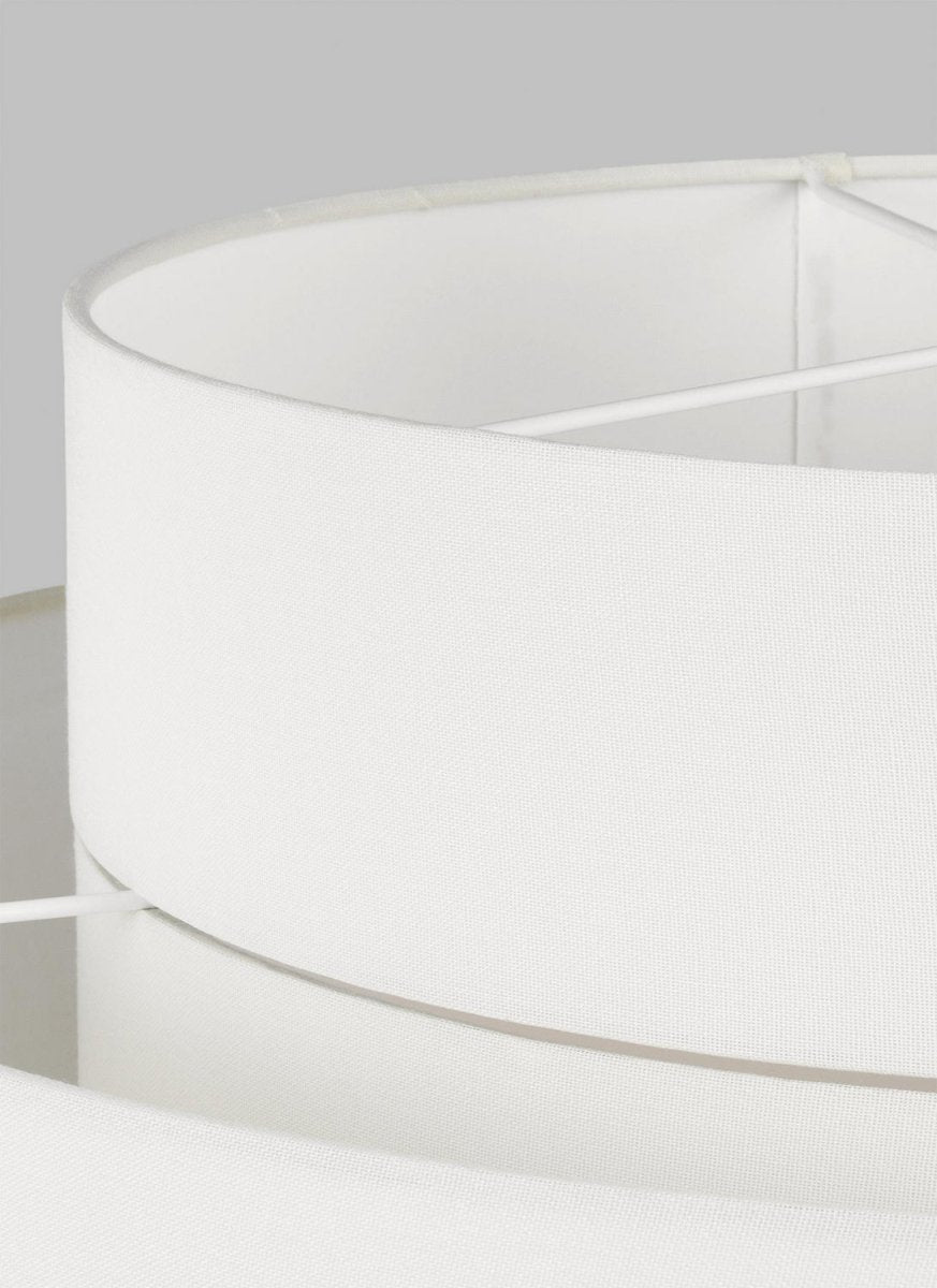Lustre Sawyer - Rotin blond 32" by Visual Comfort Studio | Luminaires & cie