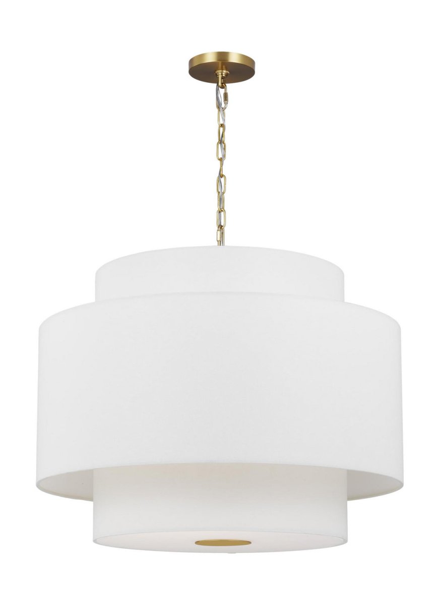 Lustre Sawyer - Rotin blond 32" by Visual Comfort Studio | Luminaires & cie