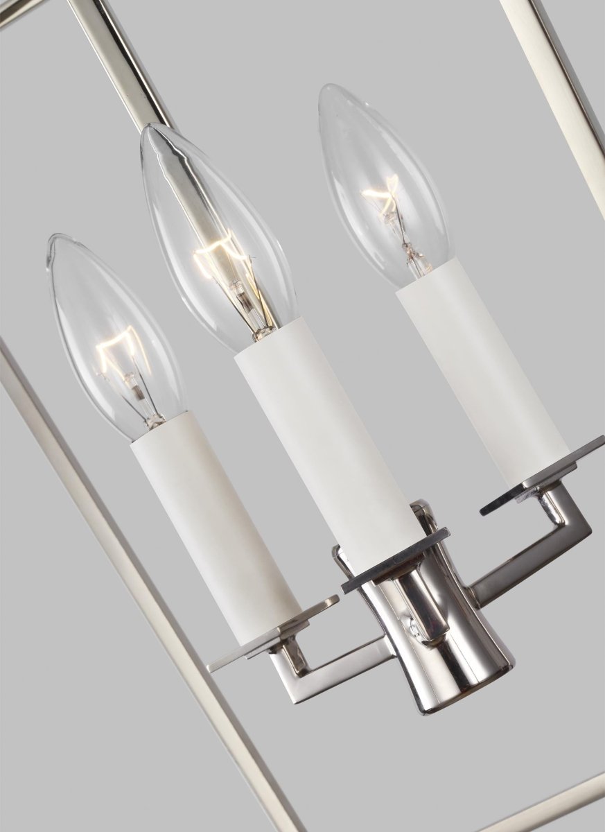Lustre Southold - Nickel poli 10" by Visual Comfort Studio | Luminaires & cie