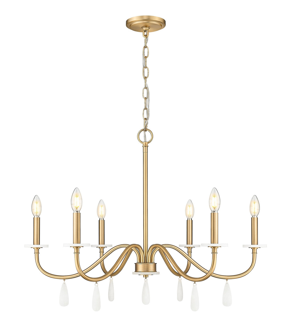 Lustre Toussant Or moderne, 32" – Z-Lite
