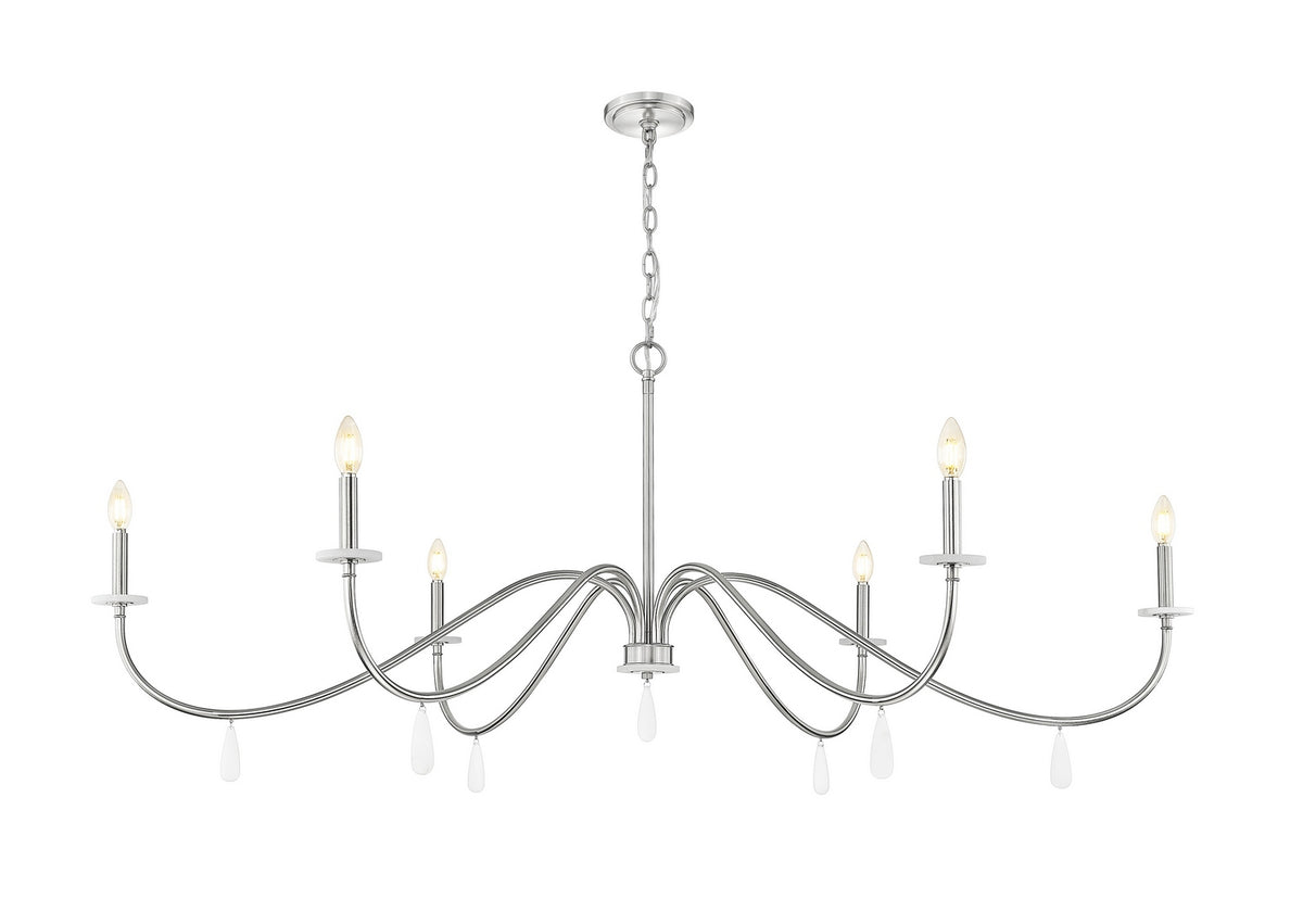 Lustre Toussant Nickel brossé, 63" – vue 4