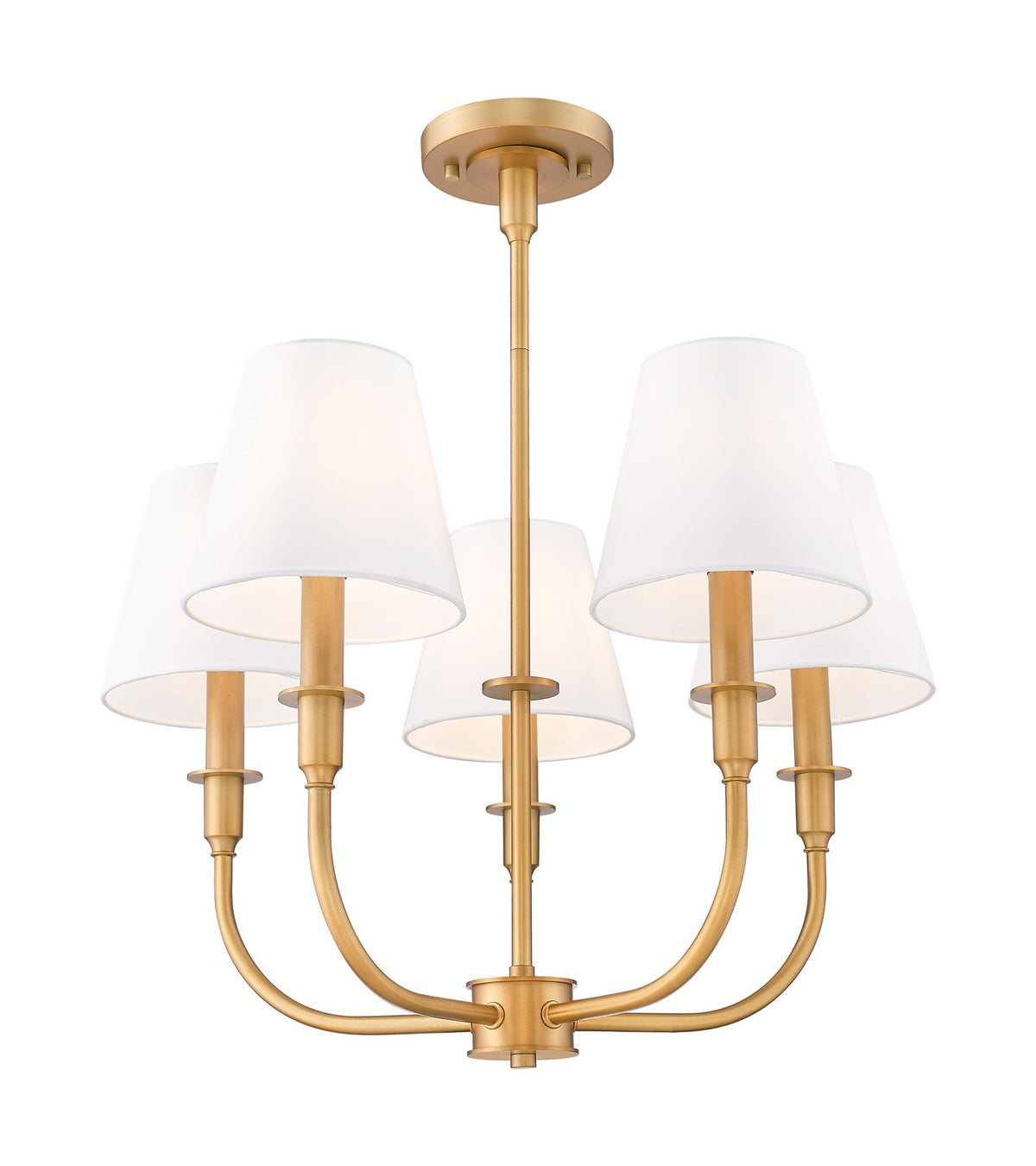Lustre Tova Laiton frotté, 22 1/2" – vue 3