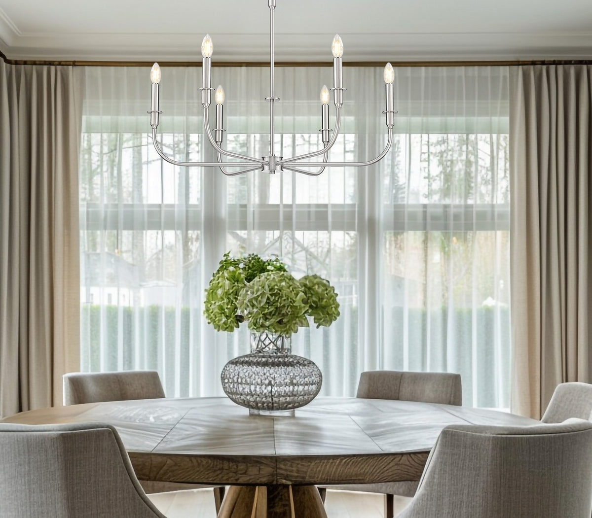 Lustre Tova Nickel brossé, 36 1/2" – vue 8