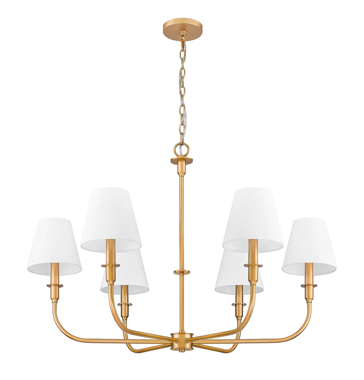 Lustre Tova Laiton frotté, 36 1/2" – vue 4