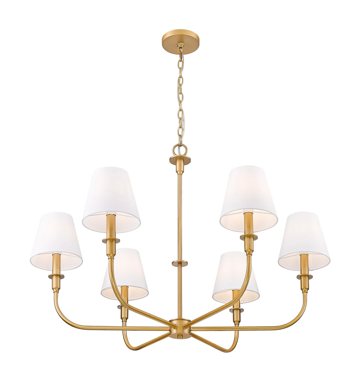 Lustre Tova Laiton frotté, 36 1/2" – vue 5