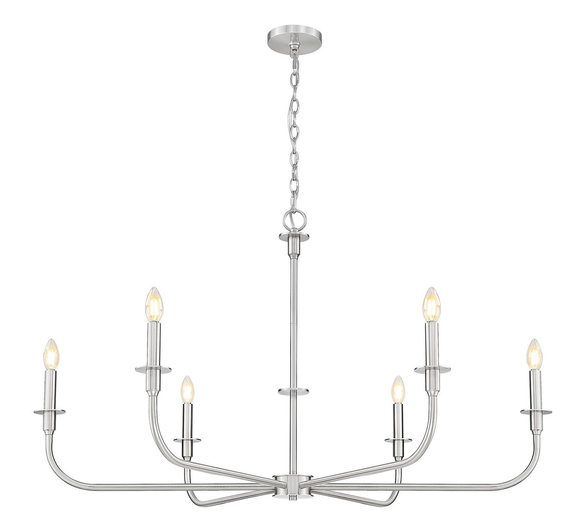 Lustre Tova Nickel brossé, 48 3/4" – vue 2