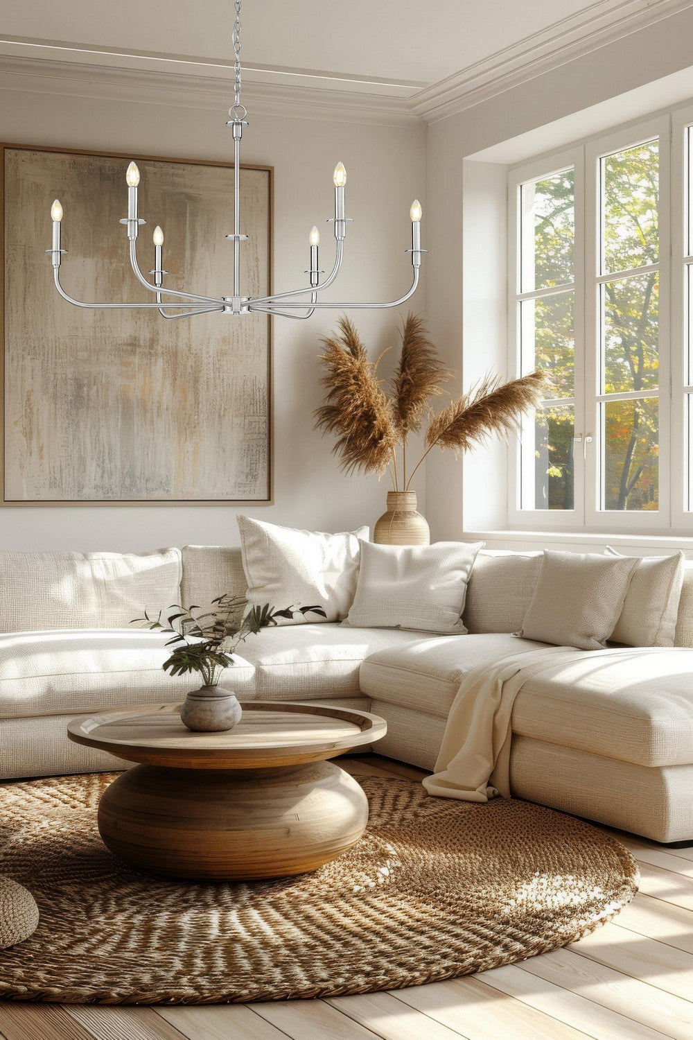 Lustre Tova Nickel brossé, 48 3/4" – vue 7