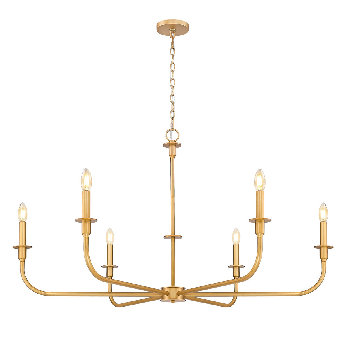 Lustre Tova Laiton frotté, 48 3/4" – vue 2