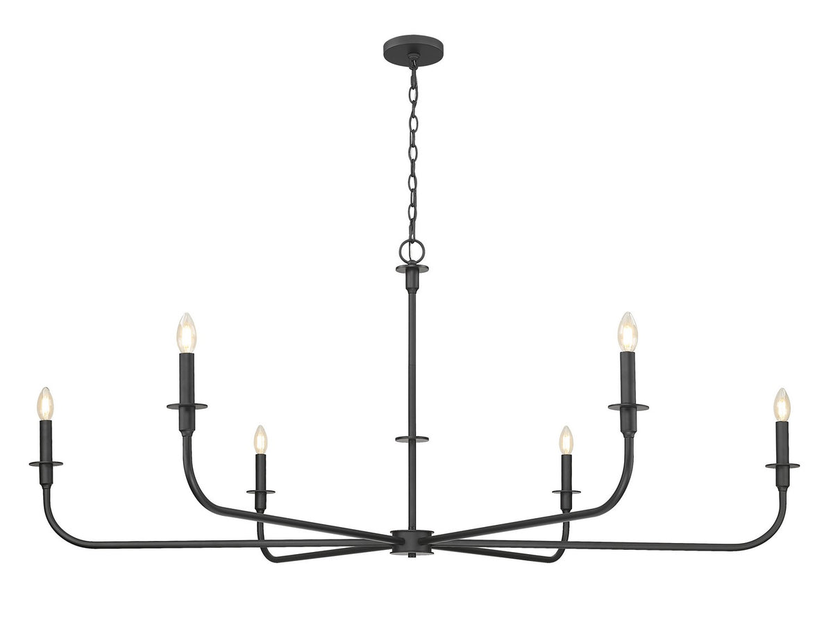 Lustre Tova Noir mat, 65 3/4" – vue 2
