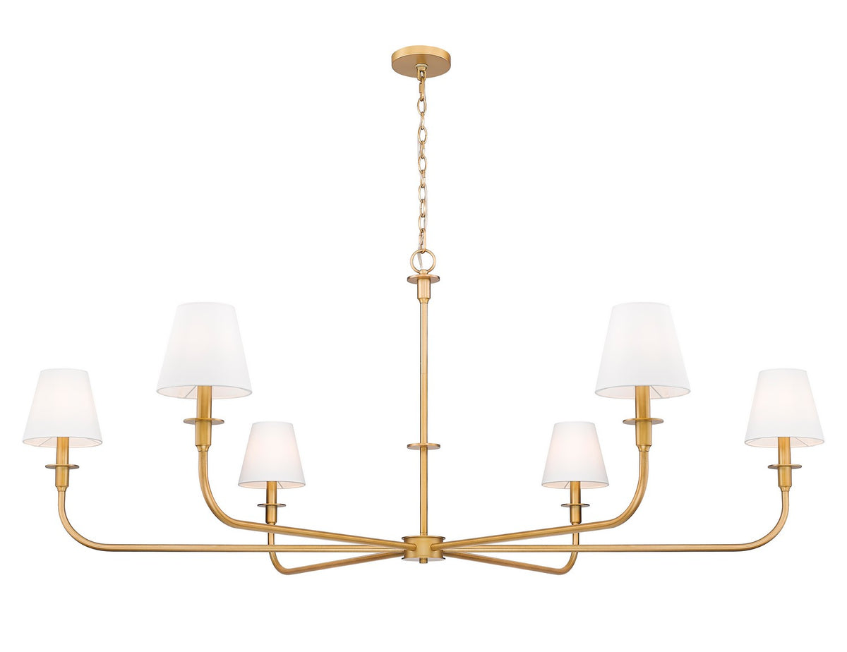 Lustre Tova Laiton frotté, 65 3/4" – vue 3