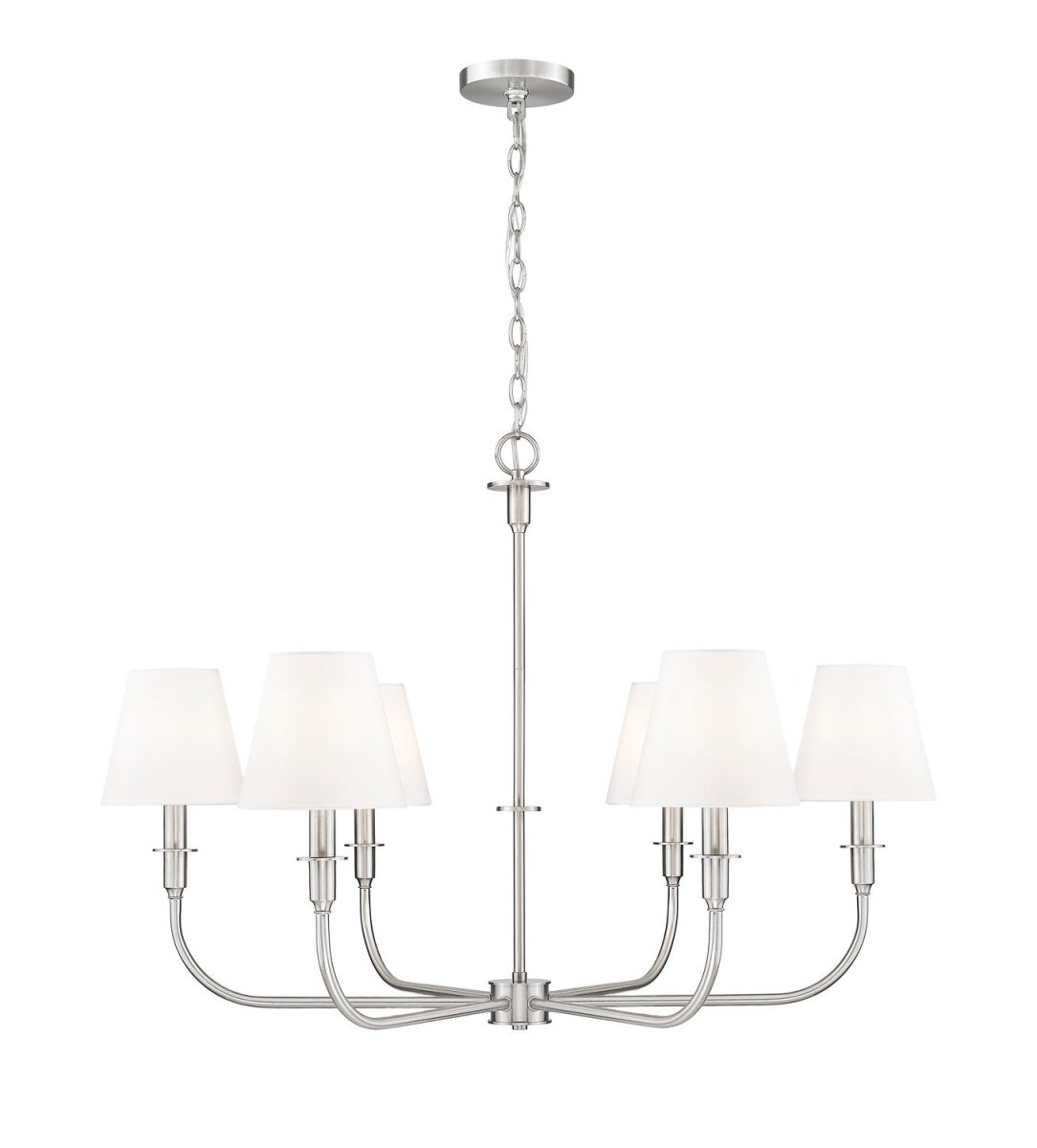 Lustre Tova - Nickel brossé 36 1/2" by Z-Lite | Luminaires & cie