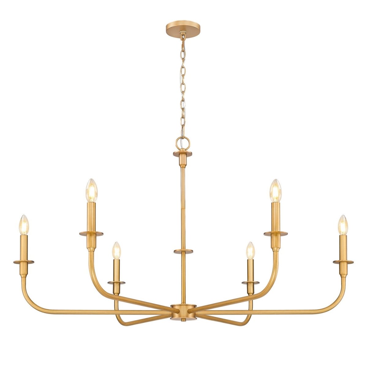 Lustre Tova - Laiton frotté 65 3/4" by Z-Lite | Luminaires & cie