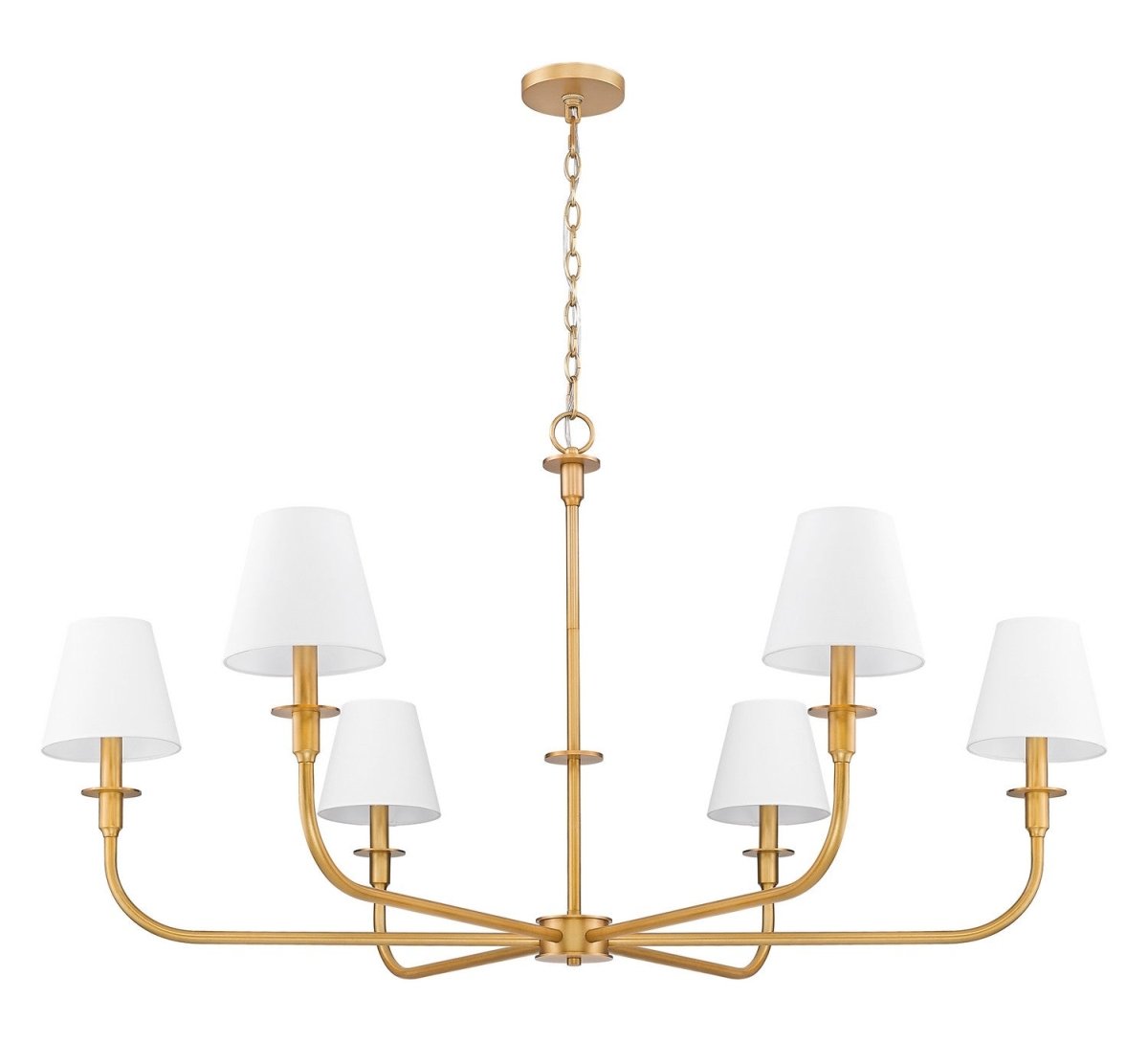 Lustre Tova - Laiton frotté 65 3/4" by Z-Lite | Luminaires & cie