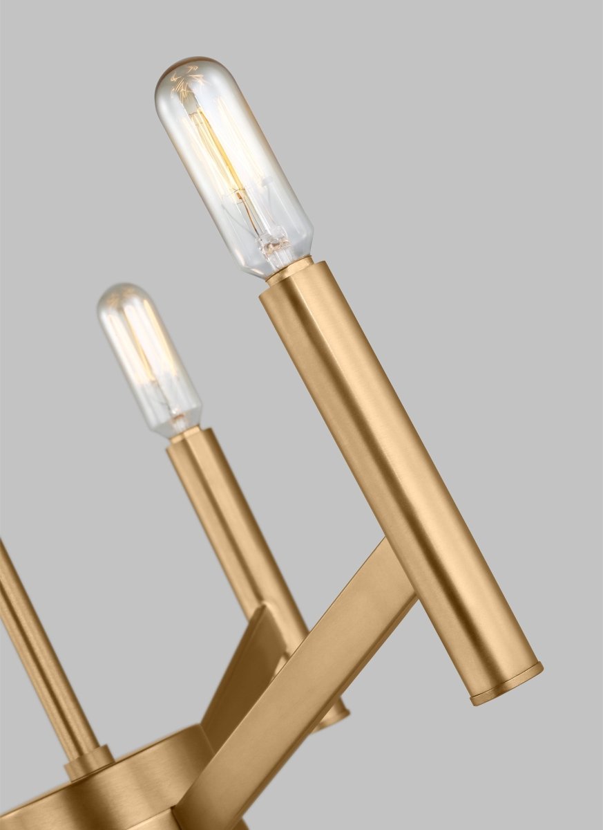 Lustre Vector - Nickel brossé 36" by Visual Comfort Studio | Luminaires & cie
