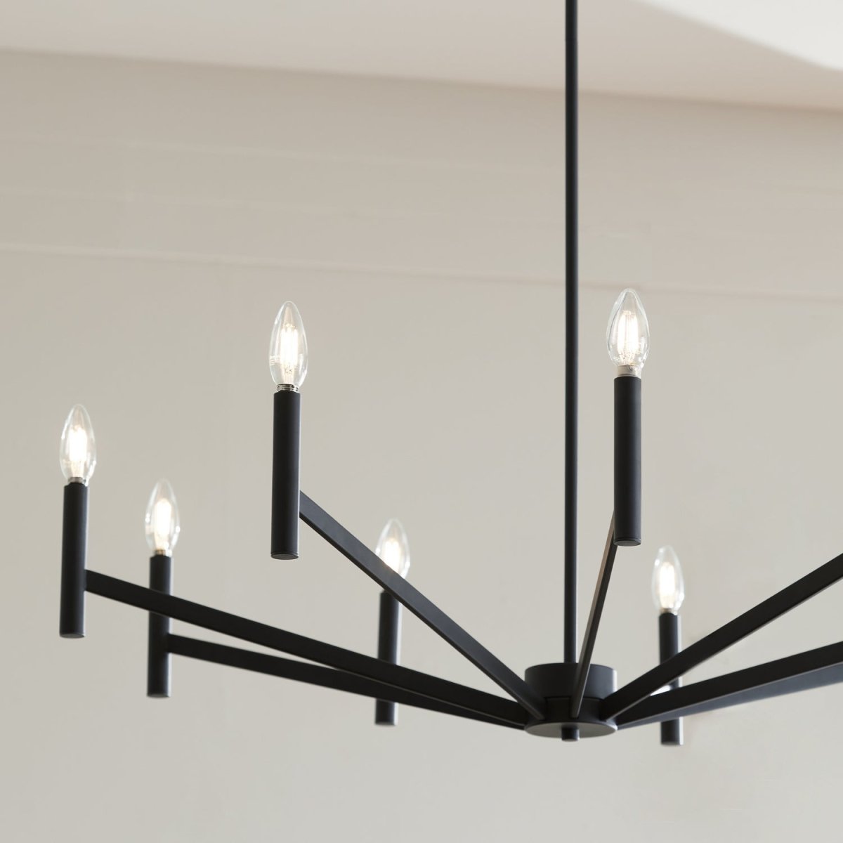 Lustre Vector - Nickel brossé 36" by Visual Comfort Studio | Luminaires & cie