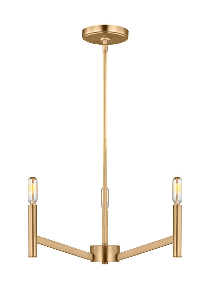 Lustre Vector - Nickel brossé 36" by Visual Comfort Studio | Luminaires & cie