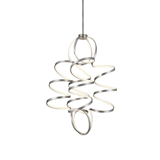 Lustre vertical Synergy Argent antique, 31 1/2" – Kuzco Lighting