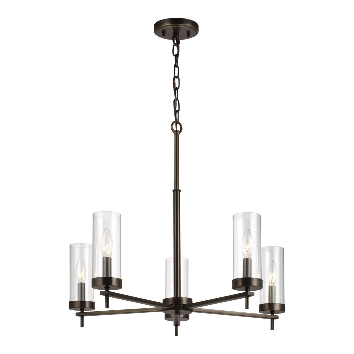 Lustre Zire - Bronze huilé brossé 26" by Visual Comfort Studio | Luminaires & cie